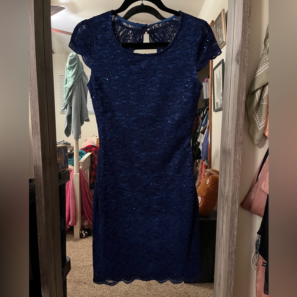Sparkley blue formal dress